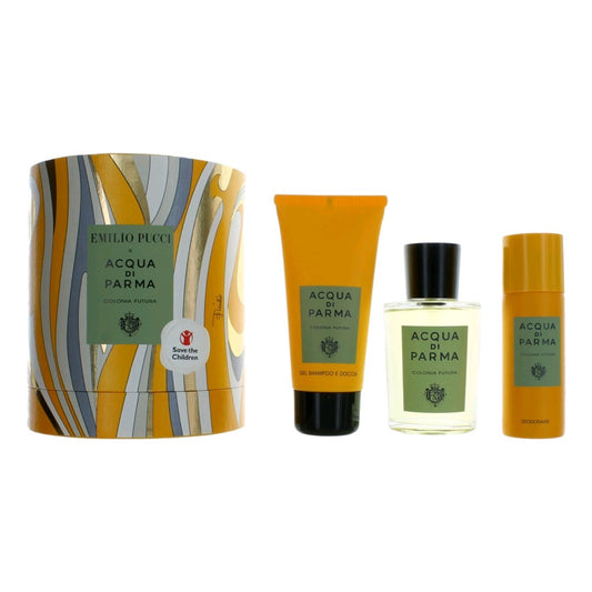 Acqua Di Parma x Emilio Pucci Colonia Futura 3 Piece Gift Set for Unisex