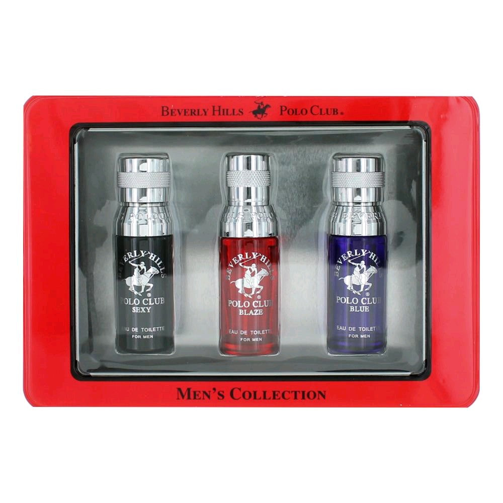 BHPC Body Spray Collection 3 Piece Mini Variety Set Men (Red New)