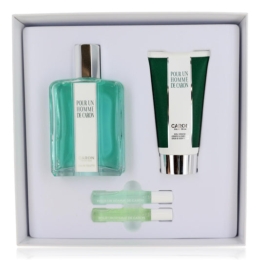 Caron Pour Un Homme by Caron 4 Piece Gift Set for Men