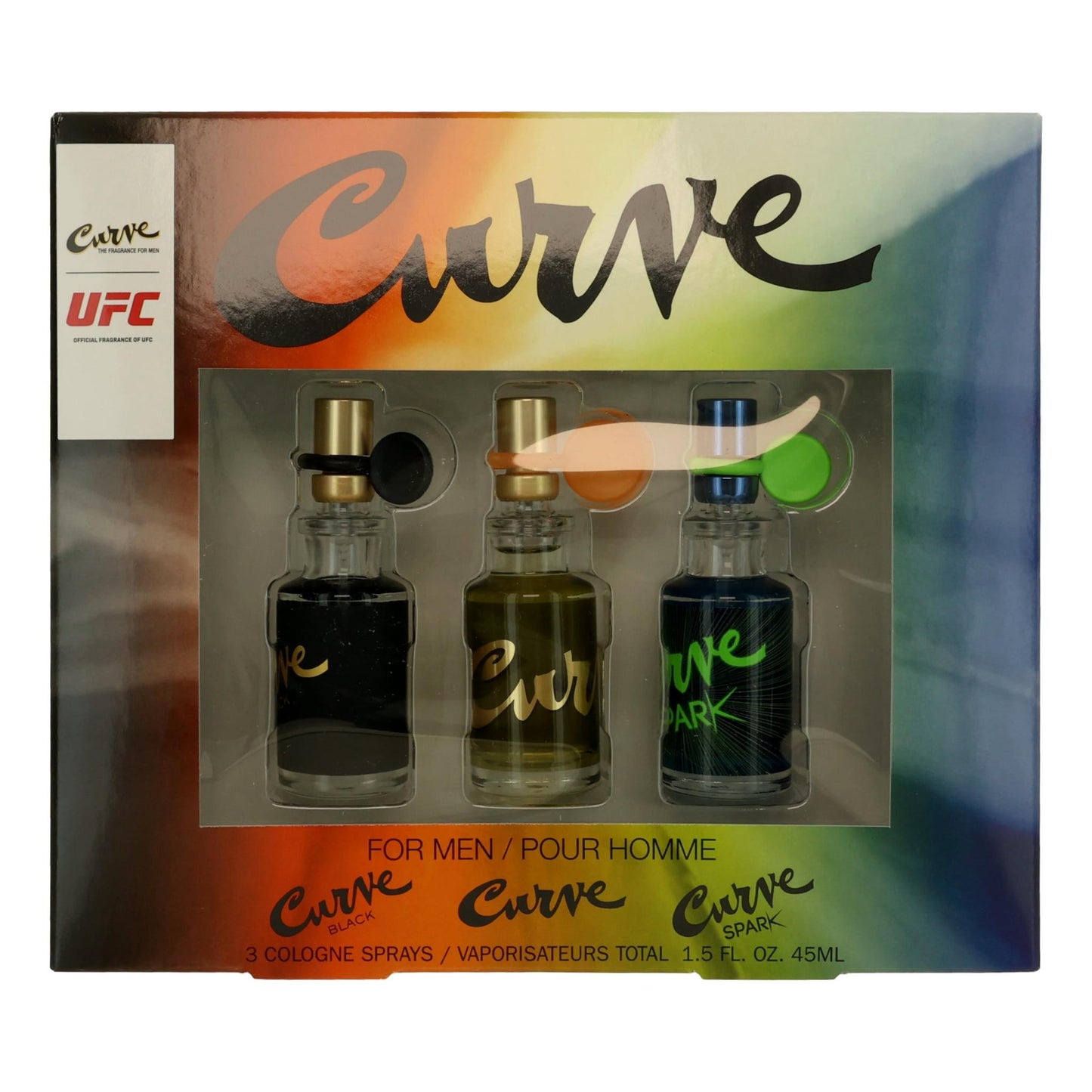 Curve by Liz Claiborne 3 Piece Variety Coffret set for Men