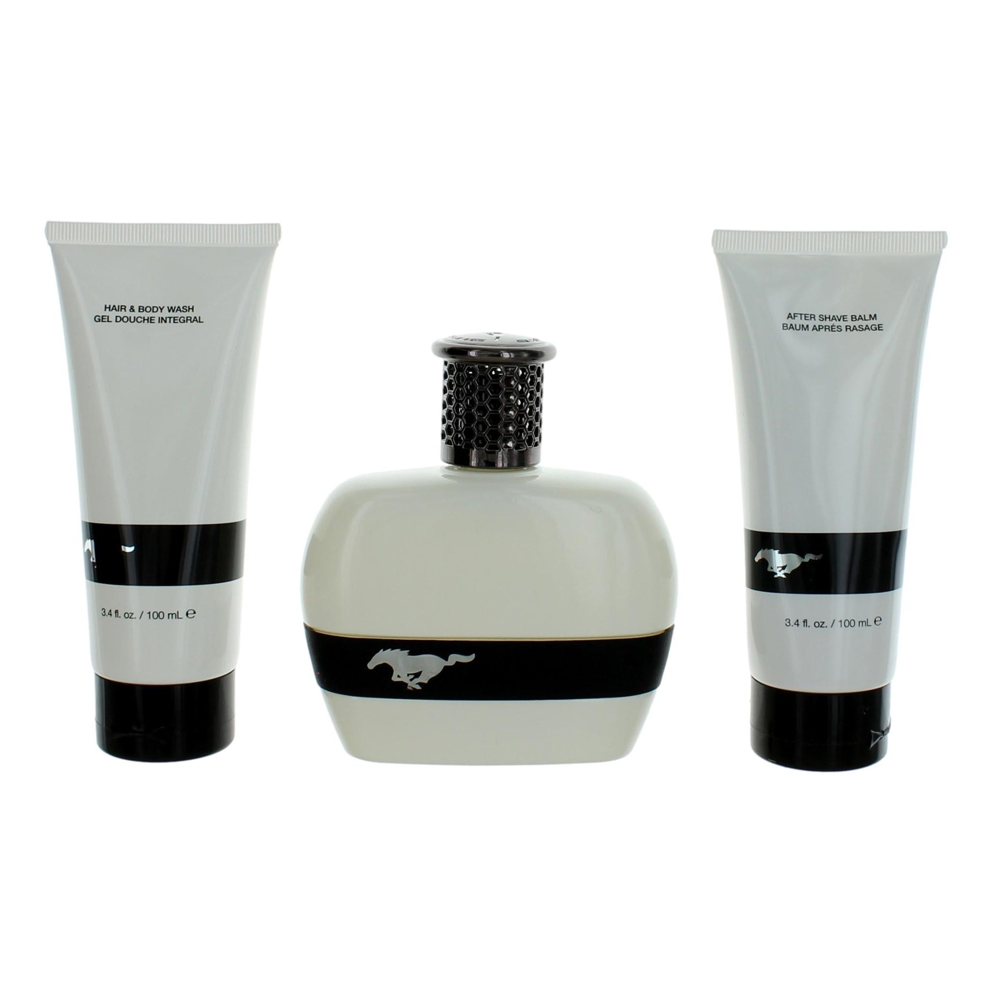Mustang White by Mustang 3 Piece Gift Set for Men