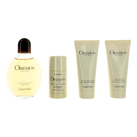 Obsession by Calvin Klein 4 Piece Gift Set for Men