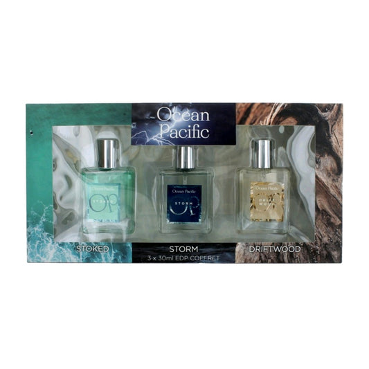 OP by Ocean Pacific 3 Piece Fragrance Collection for Men