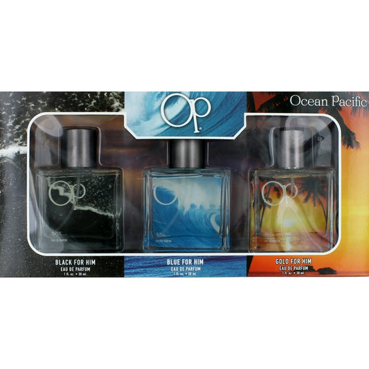 OP by Ocean Pacific 3 Piece Fragrance Gift Collection for Men