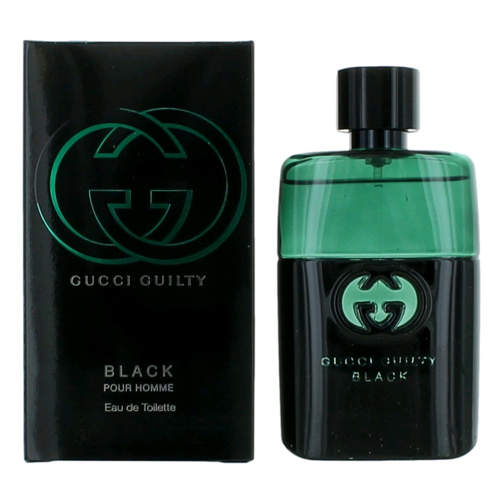 Gucci Guilty Black Pour Homme by Gucci 1.6 oz Eau de Toilette Spray Cologne for Men