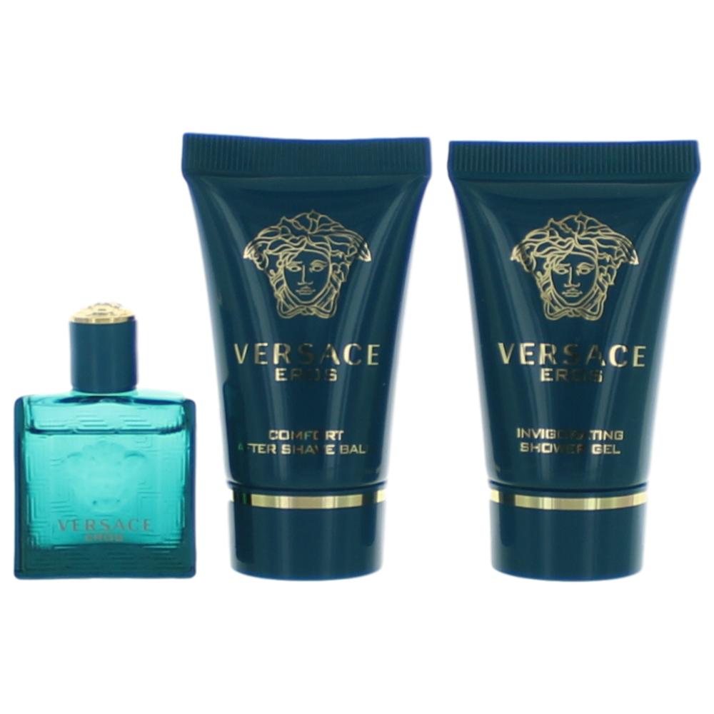 Eros by Versace 3 Piece Mini Gift Set for Men
