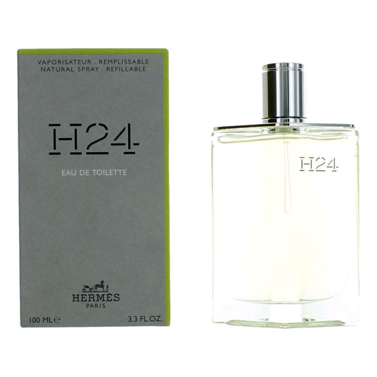 H24 by Hermes 3.3 oz Eau de Toilette Spray Refillable Cologne for Men