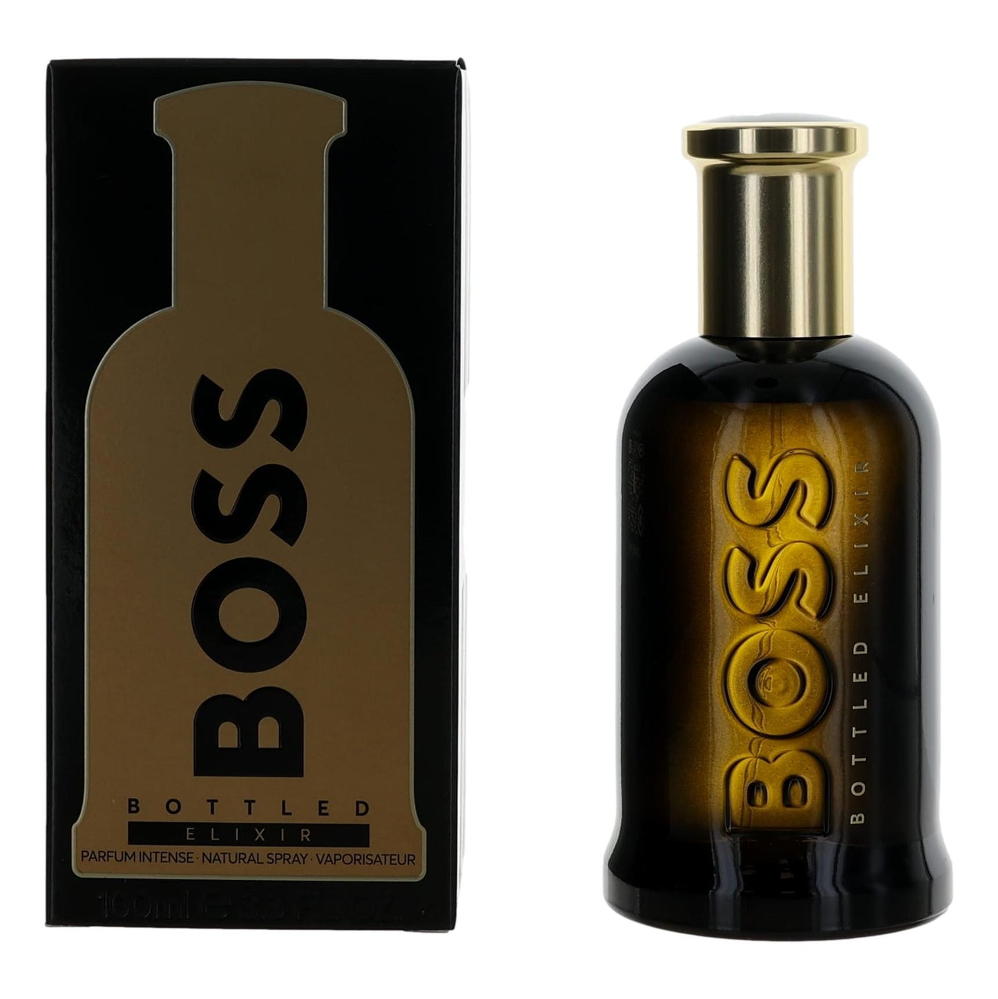 Boss Bottled Elixer by Hugo Boss 3.4 oz Parfum Intense Spray Cologne for Men