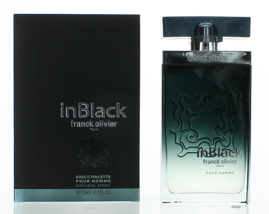 In Black by Franck Olivier 2.5 oz Eau de Toilette Spray Cologne for Men