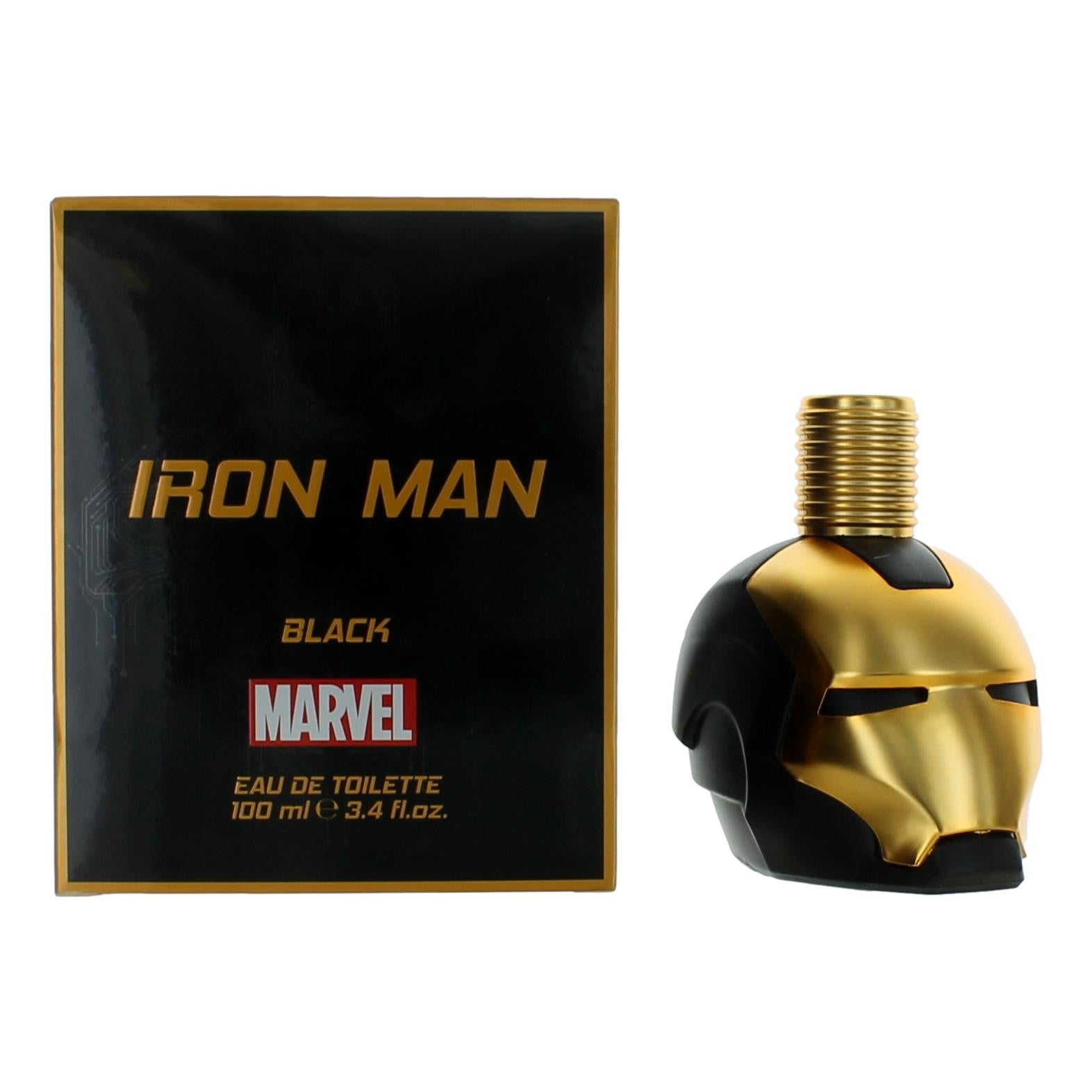 Iron Man Black by Iron Man 3.4 oz Eau de Toilette Spray Cologne for Men