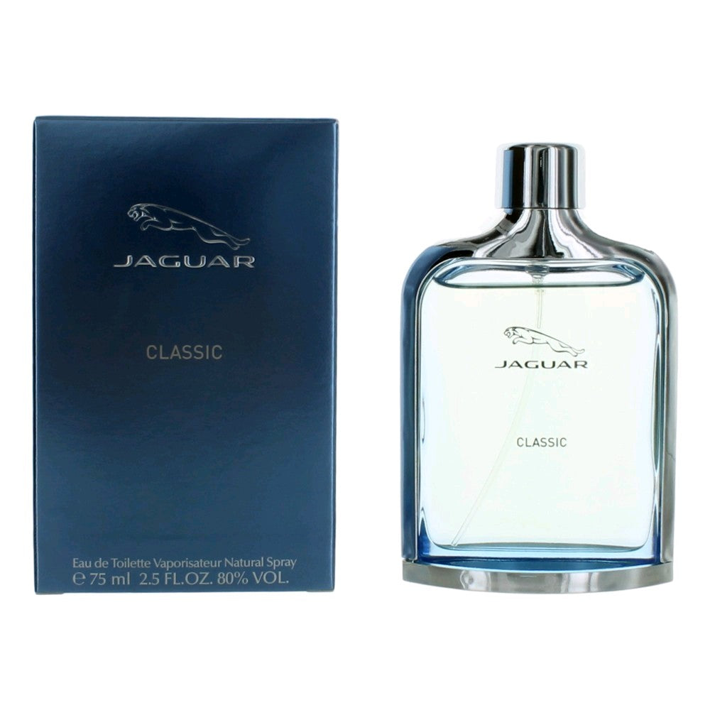 Jaguar Classic Blue by Jaguar 2.5 oz Eau de Toilette Spray Cologne for Men