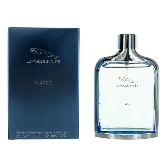 Jaguar Classic Blue by Jaguar 2.5 oz Eau de Toilette Spray Cologne for Men