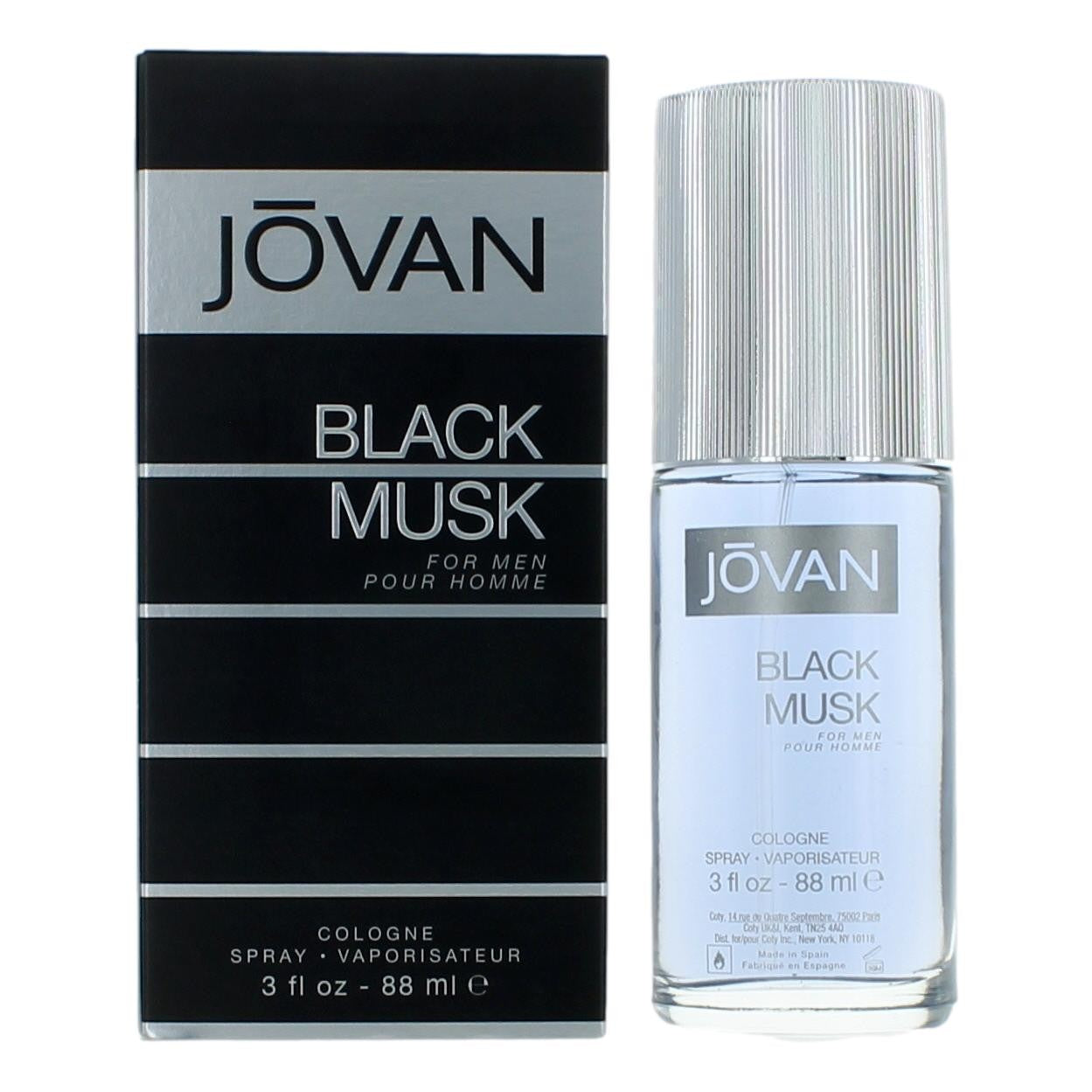 Jovan Black Musk by Jovan 3 oz Cologne Spray Cologne for Men