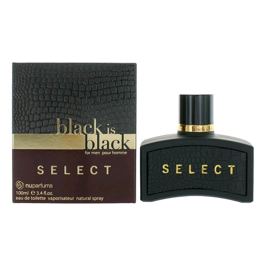Black is Black Select by NuParfums 3.4 oz Eau de Toilette Spray Cologne for Men