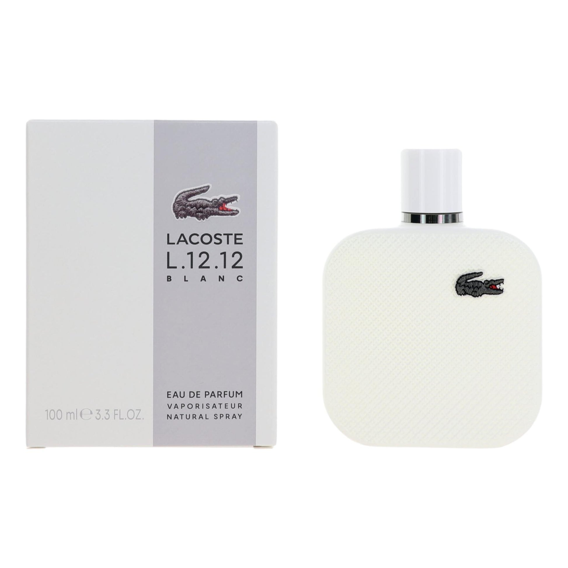 Lacoste L.12.12 White Blanc by Lacoste 3.3 oz Eau de Parfum Spray Cologne for Men