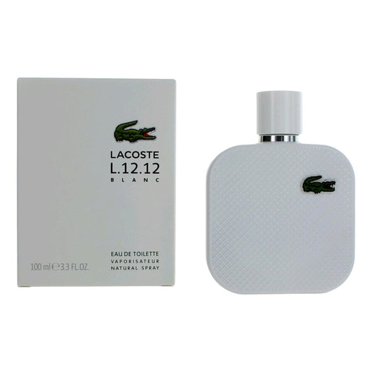 Lacoste L.12.12 White Blanc by Lacoste 3.3 oz Eau de Toilette Spray Cologne for Men