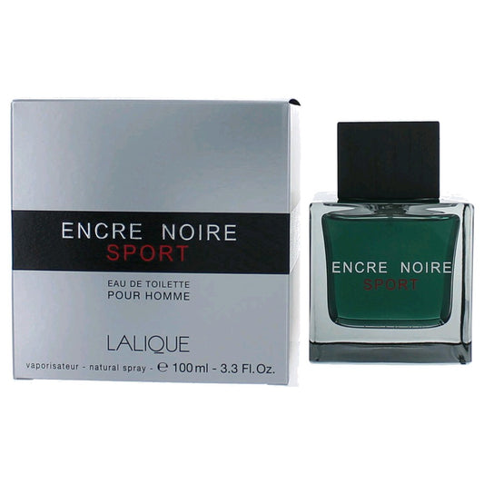 Encre Noire Sport by Lalique 3 oz Eau de Toilette Spray Cologne for Men