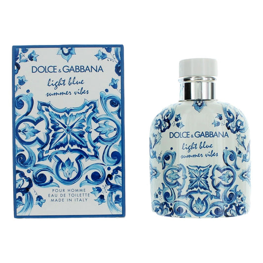 Light Blue Summer Vibes by Dolce & Gabbana 4.2 oz Eau de Toilette Spray Cologne for Men