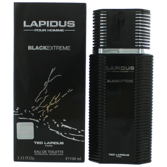 Lapidus Black Extreme by Ted Lapidus 3.3 oz Eau de Toilette Spray Cologne for Men