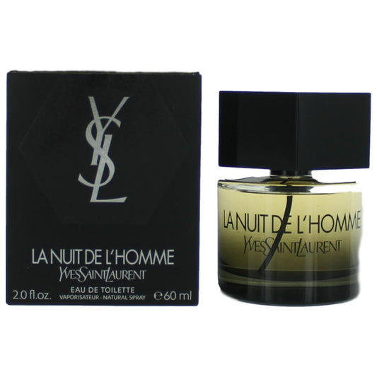 La Nuit De L'Homme by Yves Saint Laurent 2 oz Eau de Toilette Spray Cologne for Men