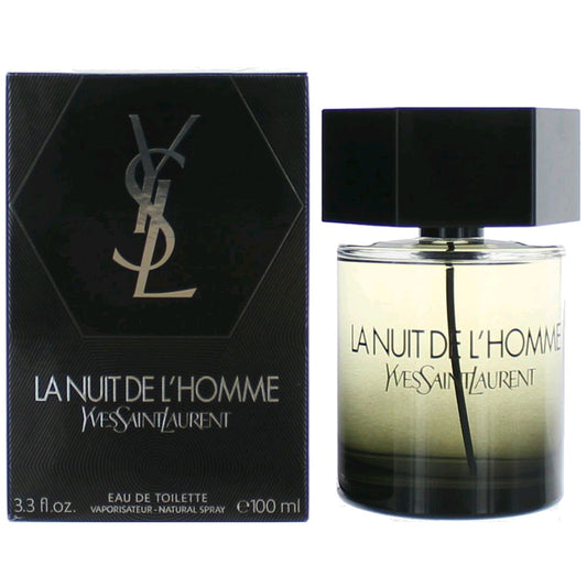 La Nuit De L'Homme by Yves Saint Laurent 3.3 oz Eau de Toilette Spray Cologne for Men