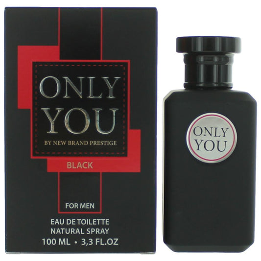 Only You Black by New Brand 3.3 oz Eau de Toilette Spray Cologne for Men