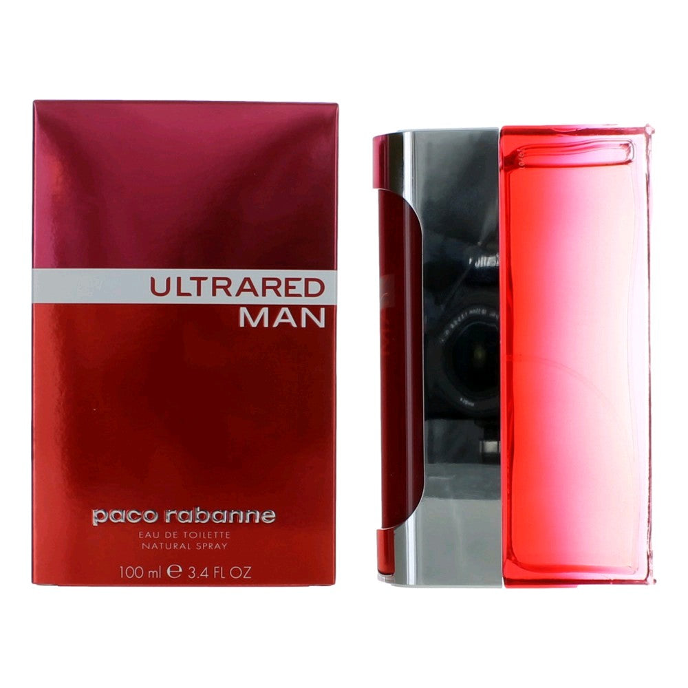 Ultrared by Paco Rabanne 3.4 oz Eau de Toilette Spray Cologne for Men