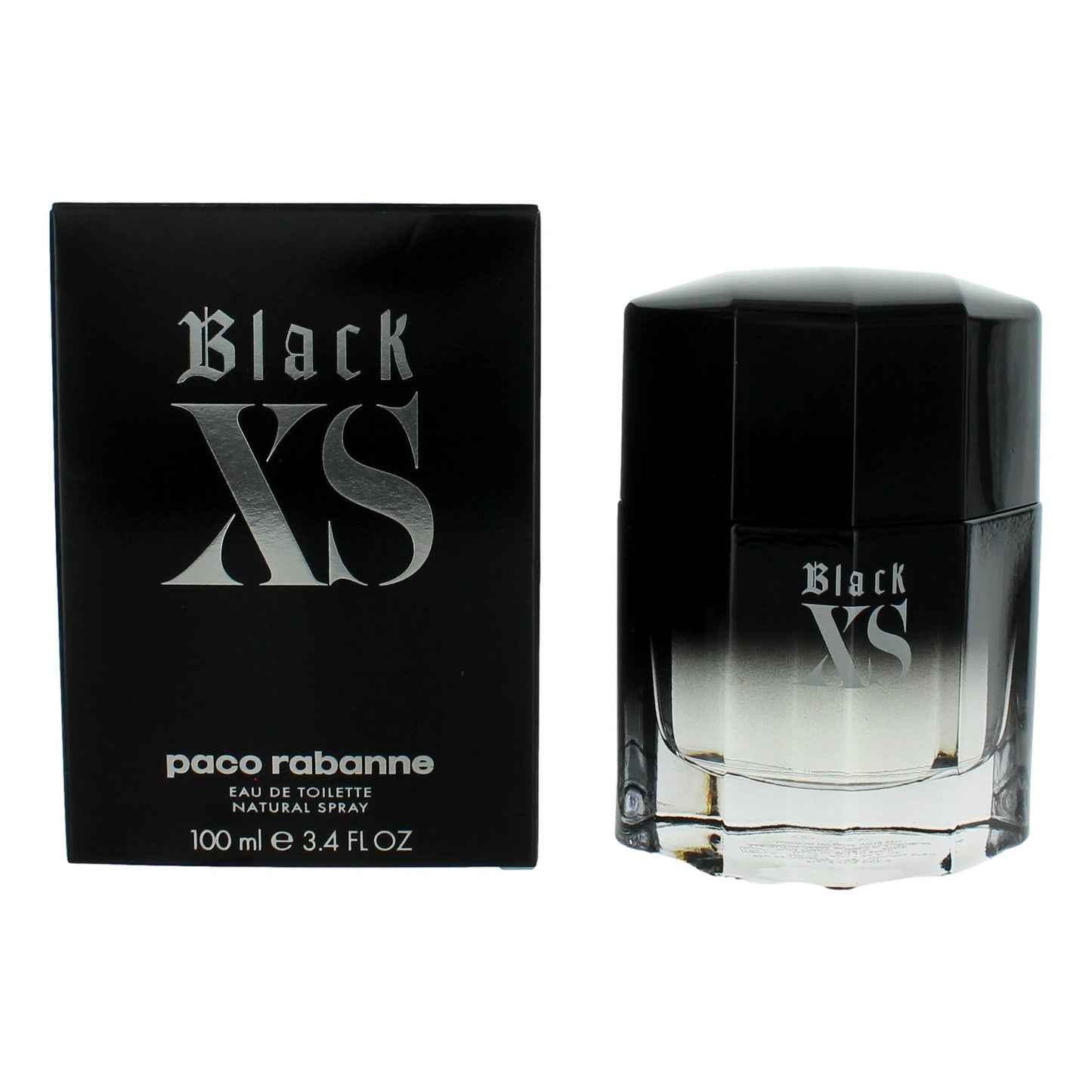 Black XS by Paco Rabanne 3.4 oz Eau de Toilette Spray Cologne for Men