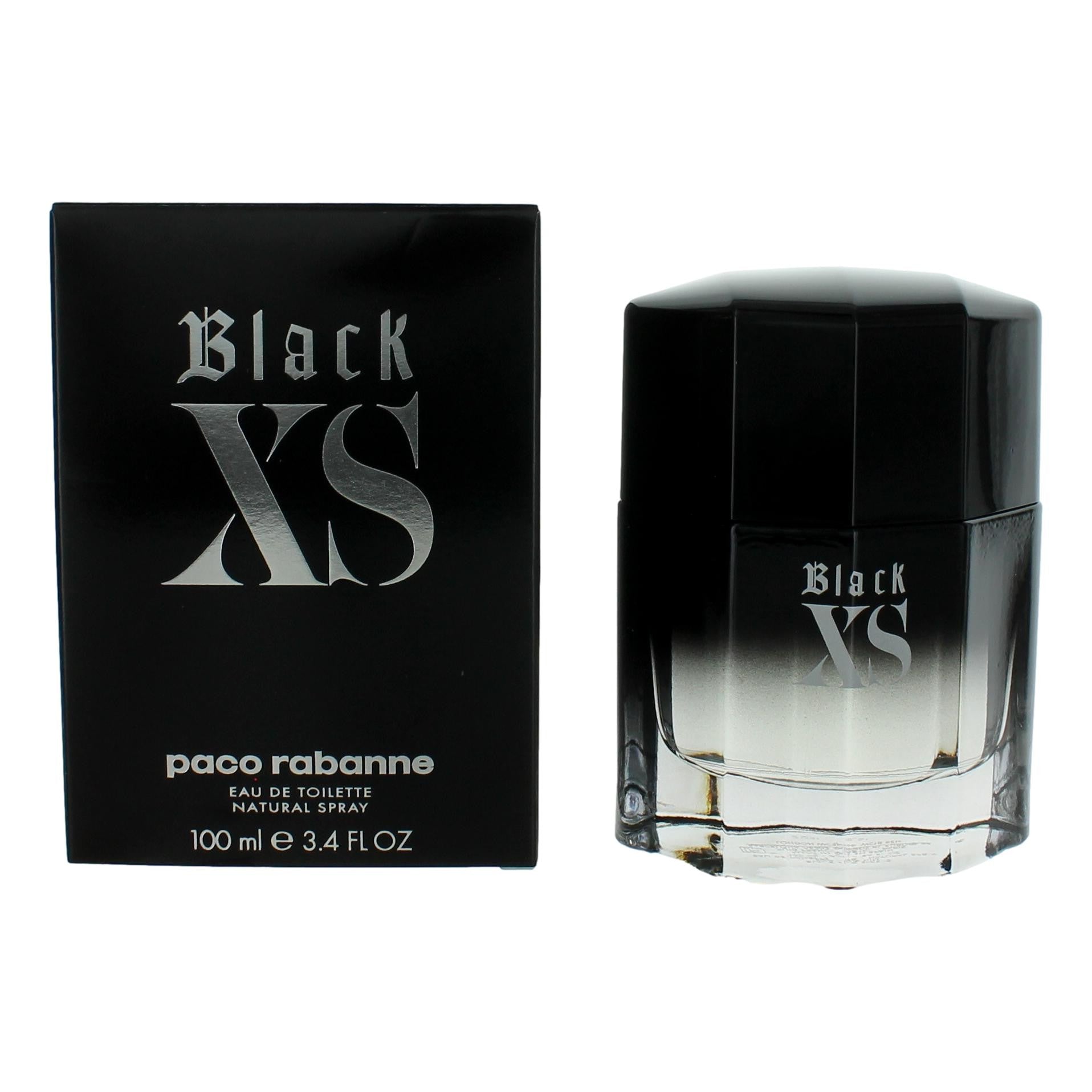 Black XS by Paco Rabanne 3.4 oz Eau de Toilette Spray Cologne for Men