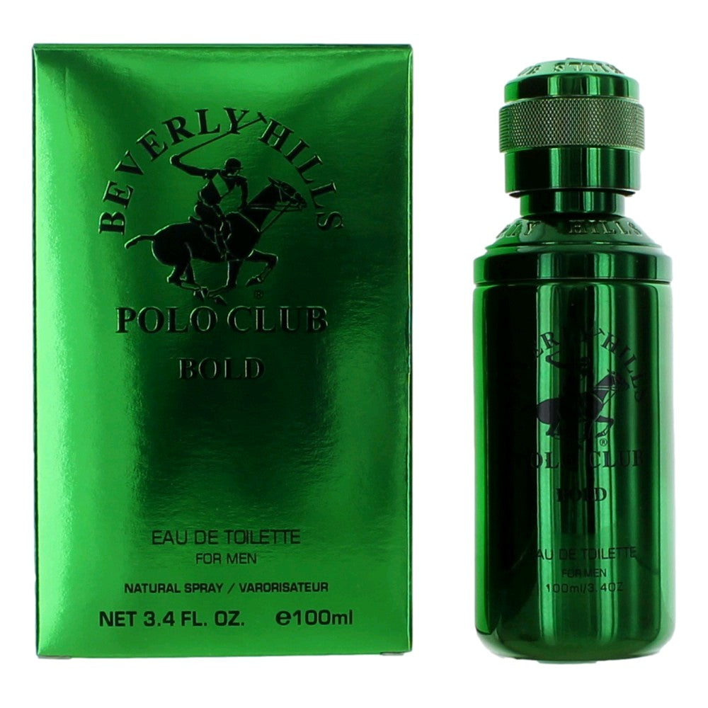BHPC Bold by Beverly Hills Polo Club 3.4 oz Eau de Toilette Spray Cologne for Men