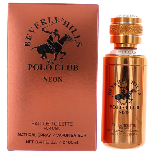 BHPC Neon by Beverly Hills Polo Club 3.4 oz Eau de Toilette Spray Cologne for Men