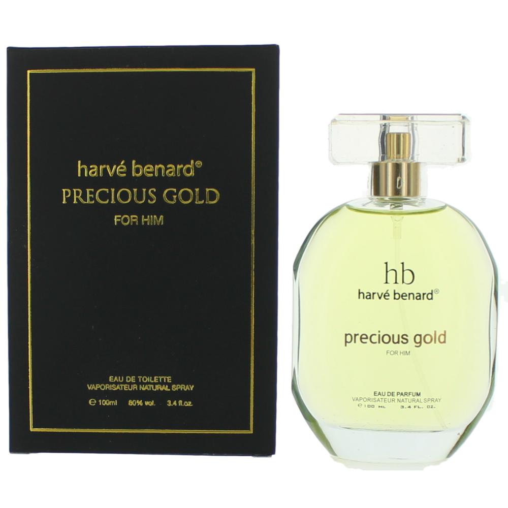 Precious Gold by Harve Bernard 3.4 oz Eau de Toilette Spray Cologne for Men
