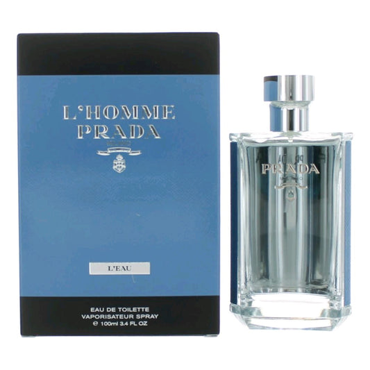 L'Homme Prada L'eau by Prada 3.4 oz Eau de Toilette Spray Cologne for Men