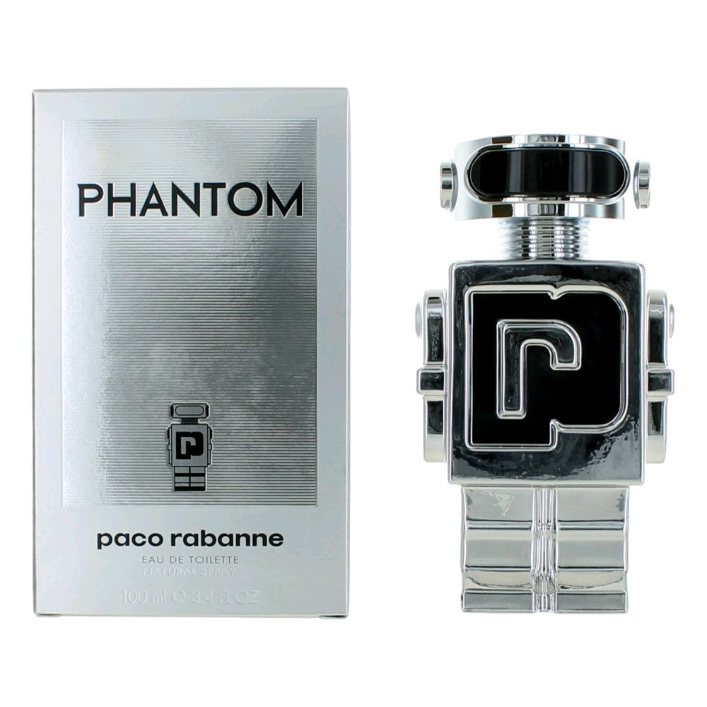 Phantom by Paco Rabanne 3.4 oz Eau de Toilette Spray Cologne for Men