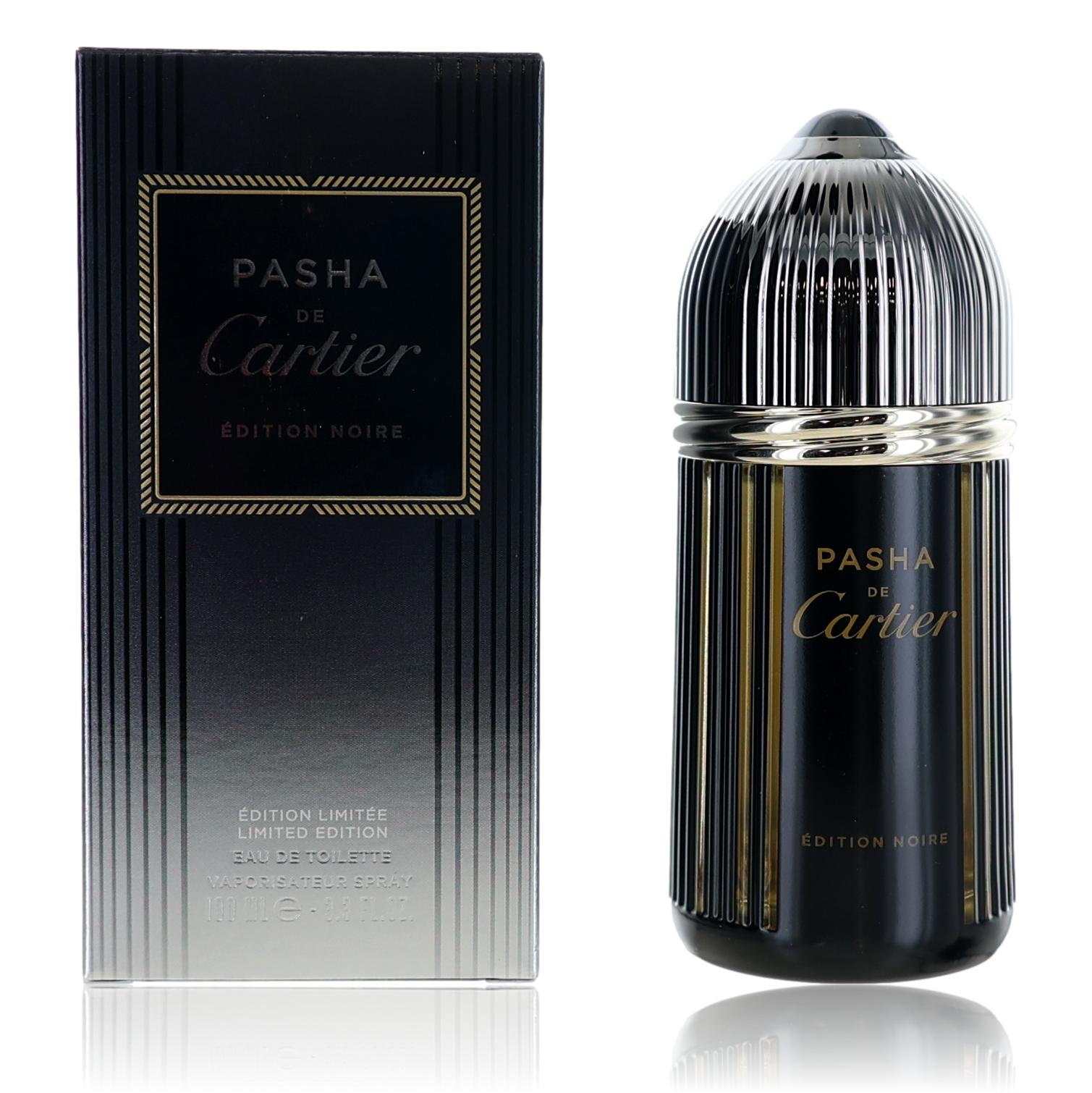 Pasha de Cartier Edition Noire by Cartier 3.3 oz Eau de Toilette Spray Cologne for Men Limited Edition