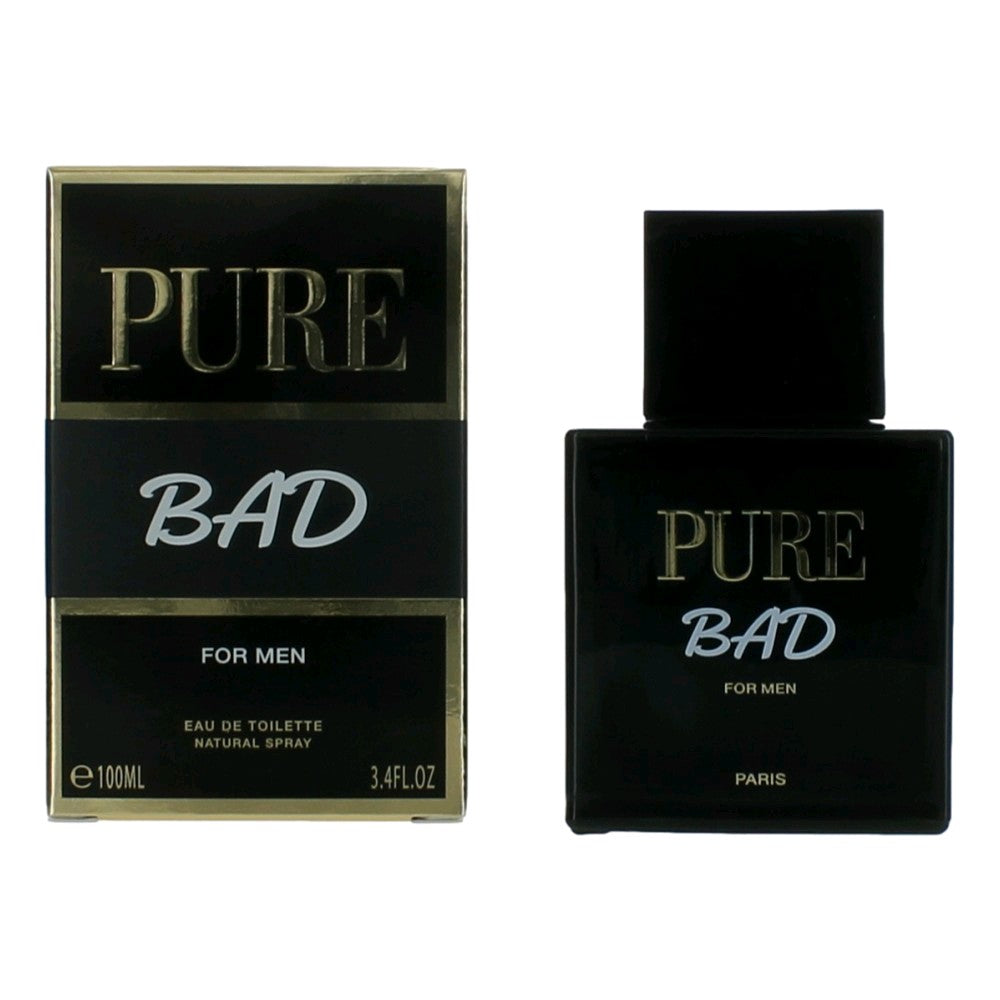 Pure Bad by Karen Low 3.4 oz Eau de Toilette Spray Cologne for Men