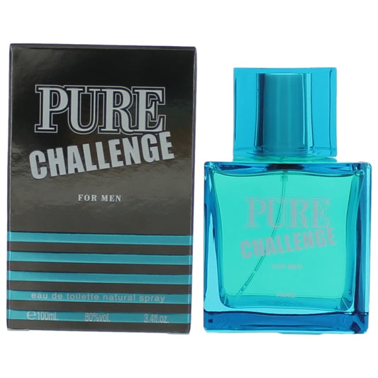 Pure Challenge by Karen Low 3.4 oz Eau de Toilette Spray Cologne for Men