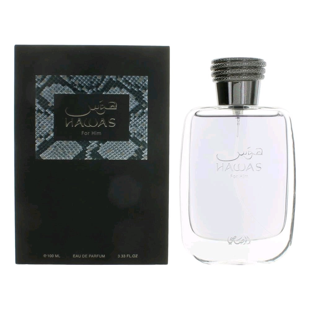 Hawas by Rasasi 3.3 oz Eau de Parfum Spray Cologne for Men