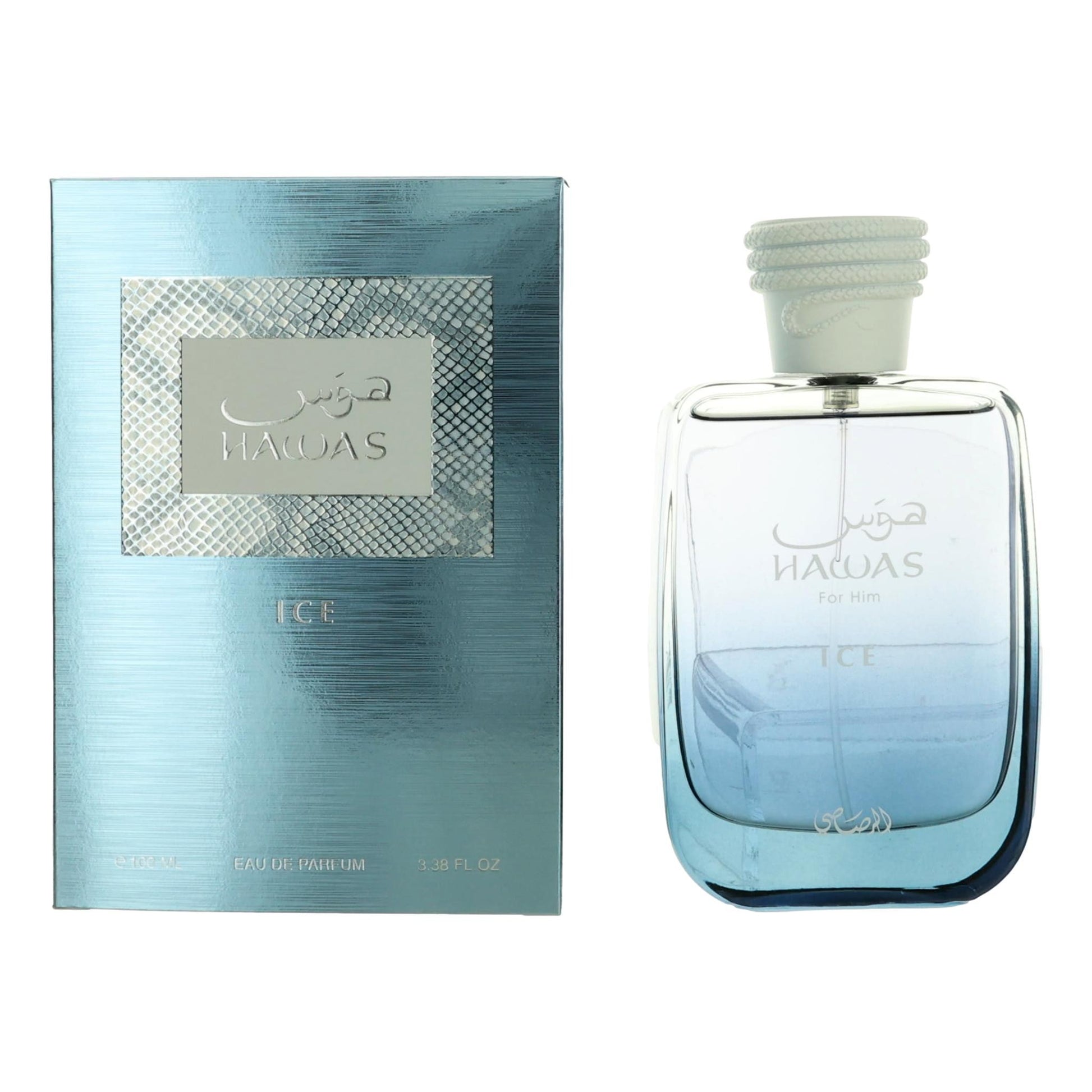 Hawas Ice by Rasasi 3.38 oz Eau de Parfum Spray Cologne for Men