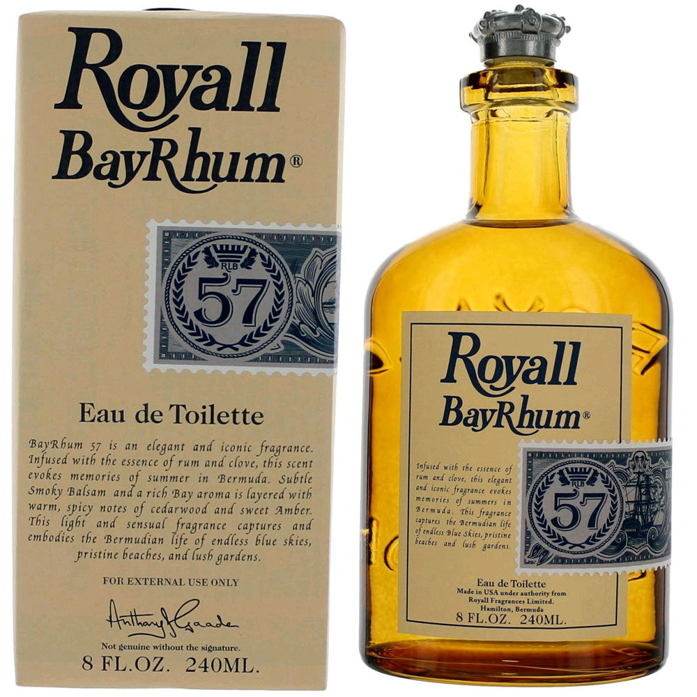 Royall BayRhum 57 by Royall Fragrances 8 oz Eau de Toilette Splash Cologne for Men