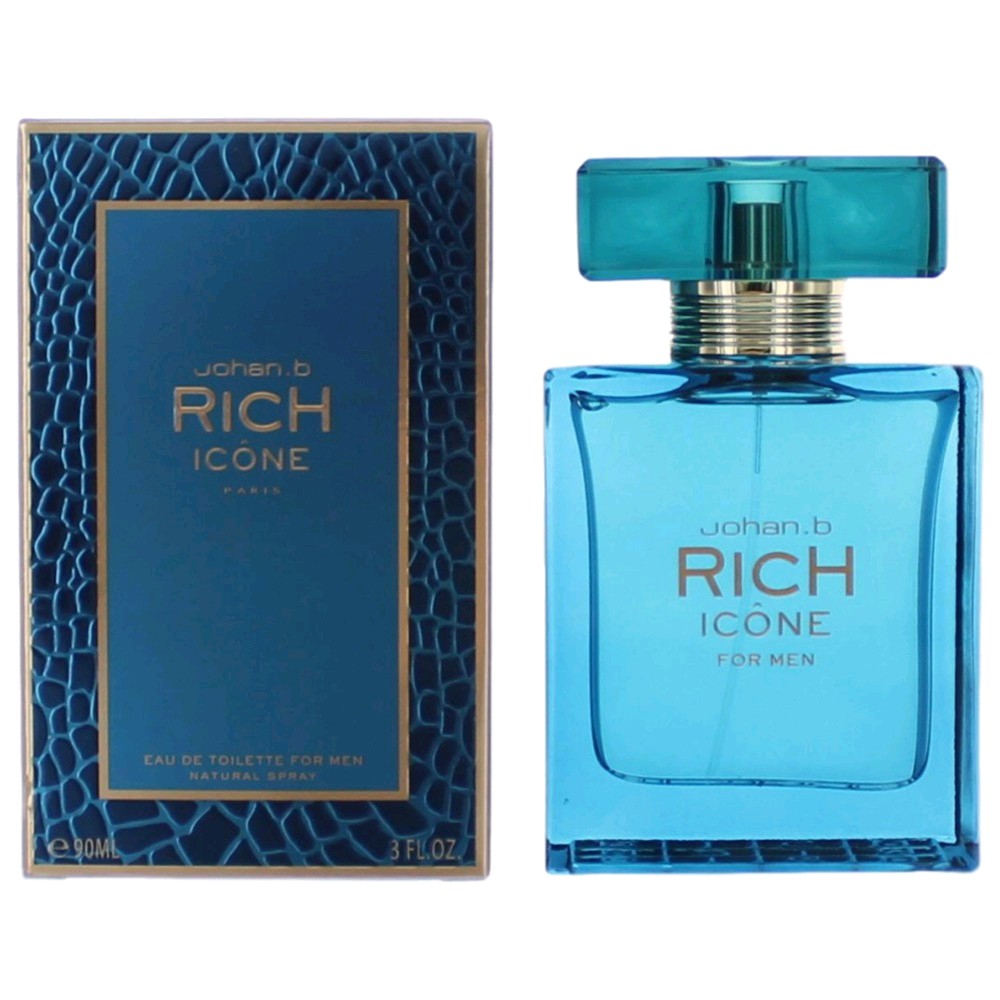 Rich Icone by Johan.b 3 oz Eau de Toilette Spray Cologne for Men