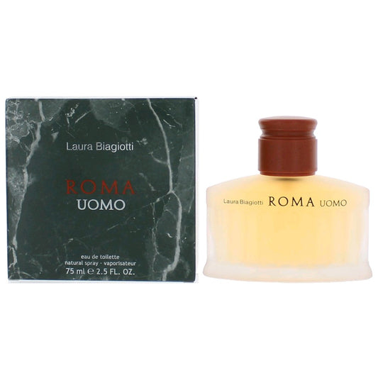 Roma Uomo by Laura Biagiotti 2.5 oz Eau de Toilette Spray Cologne for Men