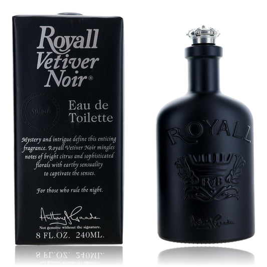 Royall Vetiver Noir by Royall Fragrance 8 oz Eau de Toilette Splash Cologne for Men 