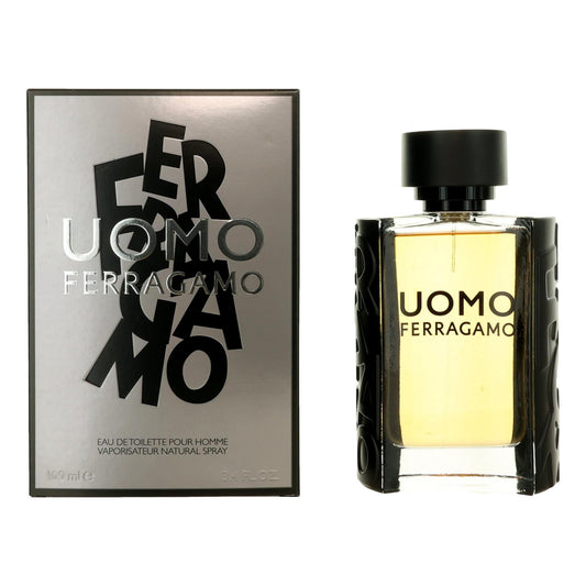 Uomo by Salvatore Ferragamo 3.4 oz Eau de Toilette Spray Cologne for Men