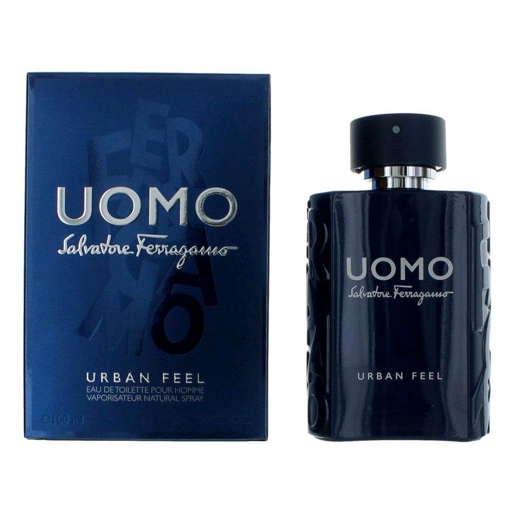 Uomo Urban Feel by Salvatore Ferragamo 3.4 oz Eau de Toilette Spray Cologne for Men