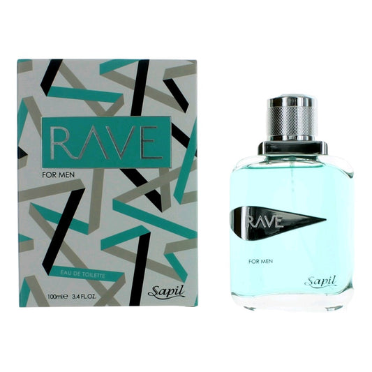 Rave by Sapil 3.4 oz Eau de Toilette Spray Cologne for Men