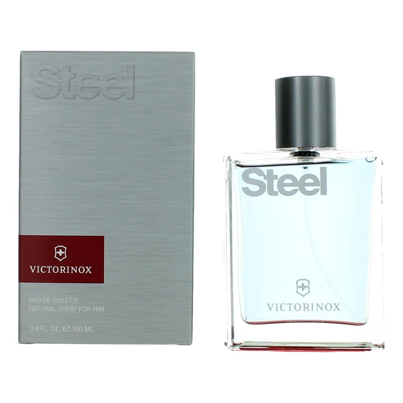 Swiss Army Steel by Swiss Army 3.4 oz Eau de Toilette Spray Cologne for Men