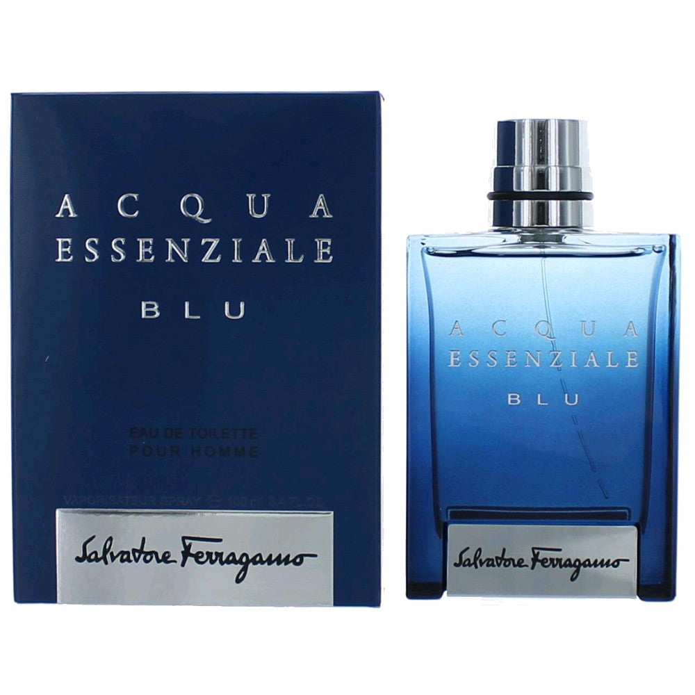 Acqua Essenziale BLU by Salvatore Ferragamo 3.4 oz Eau de Toilette Spray Cologne for Men