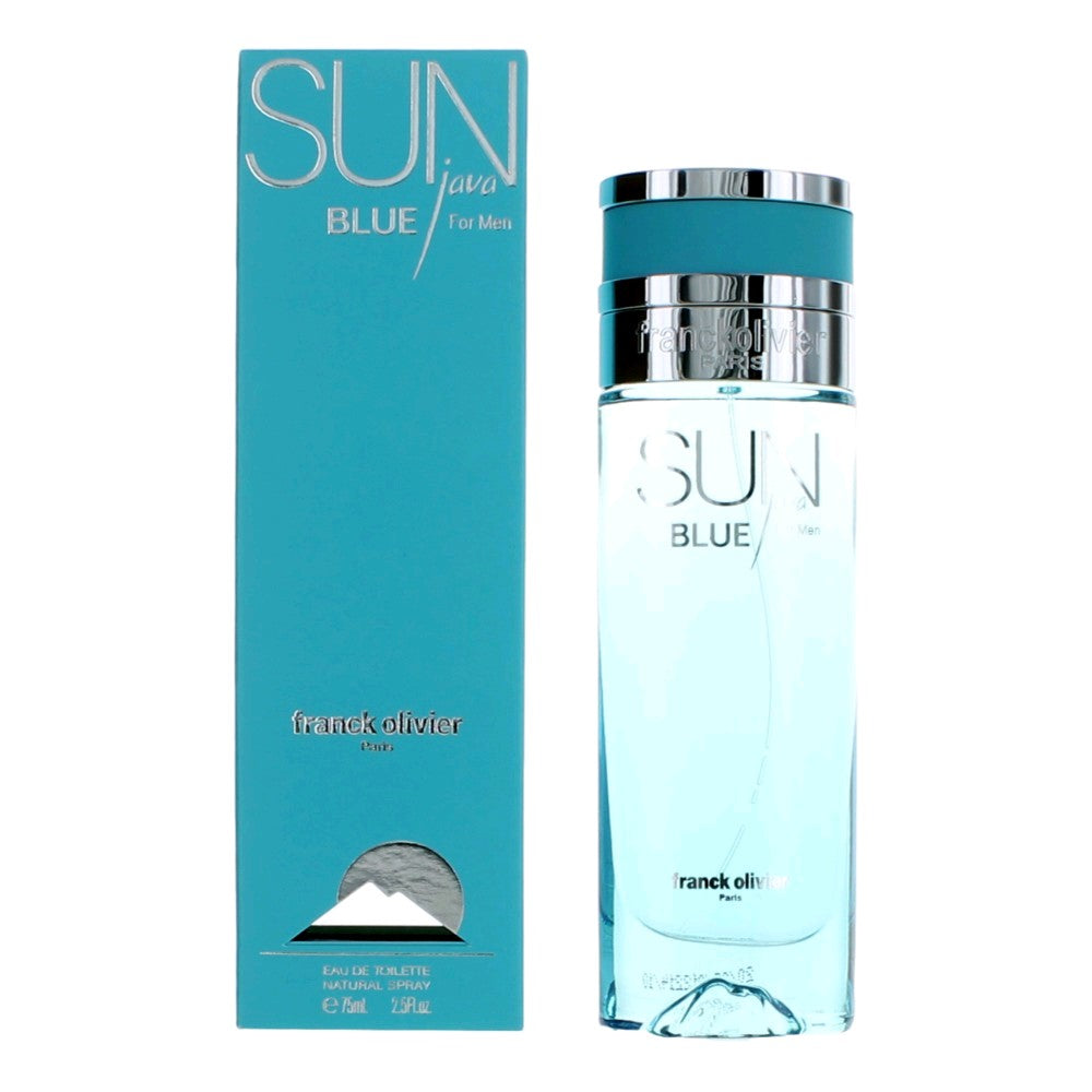 Sun Java Blue by Franck Olivier 2.5 oz Eau de Toilette Spray Cologne for Men