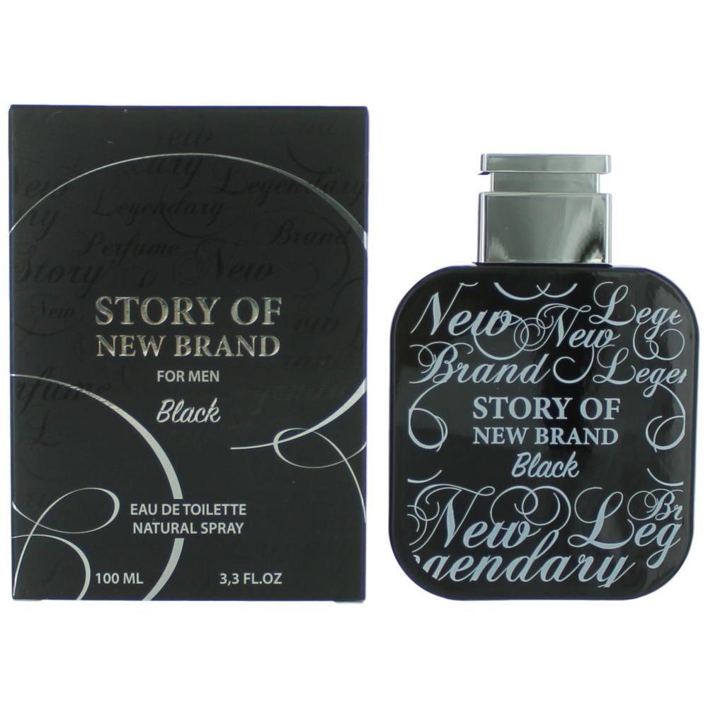Story of New Brand Black by New Brand 3.3 oz Eau de Toilette Spray Cologne for Men